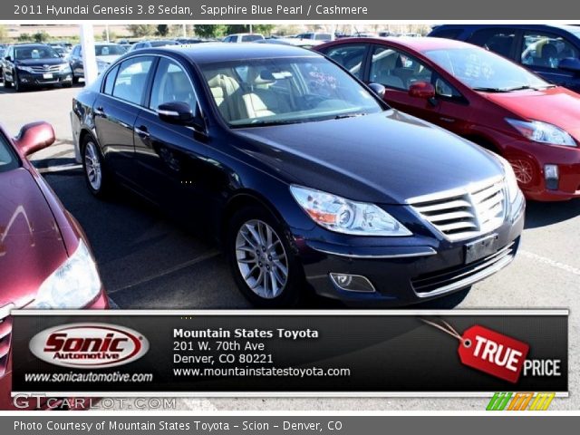 2011 Hyundai Genesis 3.8 Sedan in Sapphire Blue Pearl
