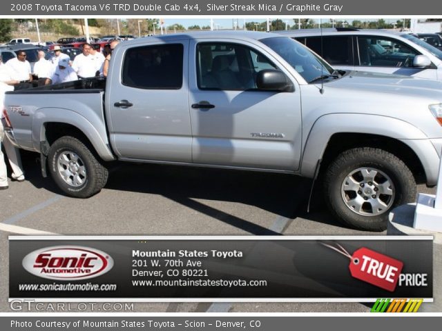 2008 Toyota Tacoma V6 TRD Double Cab 4x4 in Silver Streak Mica