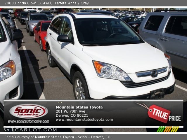 2008 Honda CR-V EX 4WD in Taffeta White