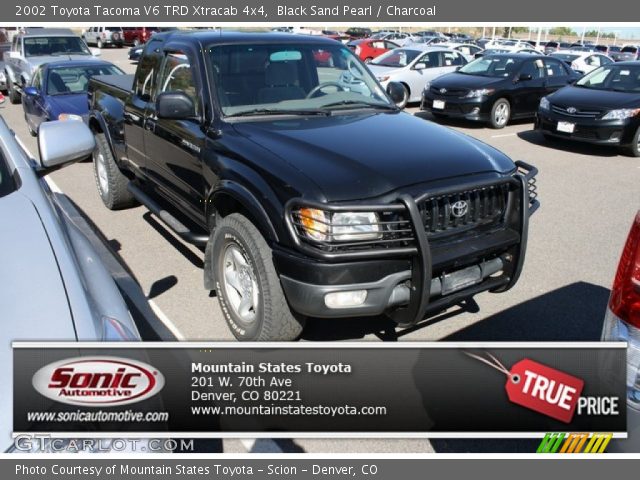 2002 Toyota Tacoma V6 TRD Xtracab 4x4 in Black Sand Pearl