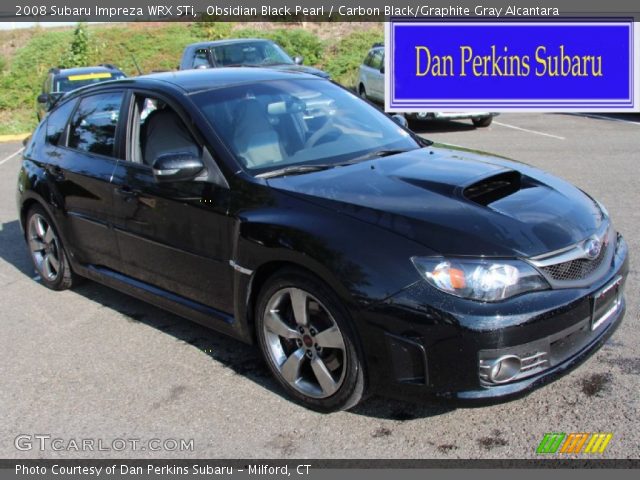 2008 Subaru Impreza WRX STi in Obsidian Black Pearl