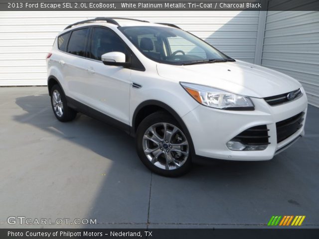 2013 Ford Escape SEL 2.0L EcoBoost in White Platinum Metallic Tri-Coat