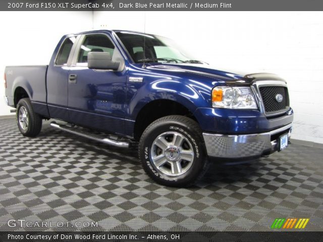 2007 Ford F150 XLT SuperCab 4x4 in Dark Blue Pearl Metallic