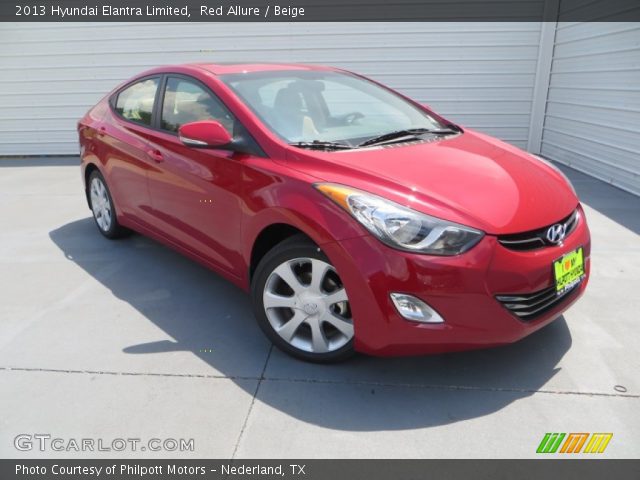 2013 Hyundai Elantra Limited in Red Allure