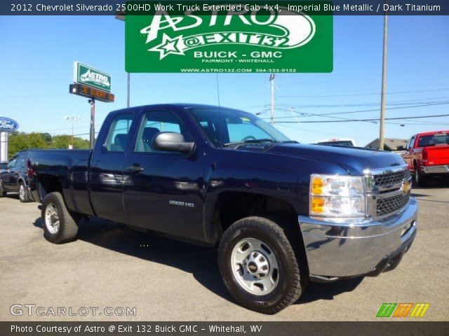 2012 Chevrolet Silverado 2500HD Work Truck Extended Cab 4x4 in Imperial Blue Metallic