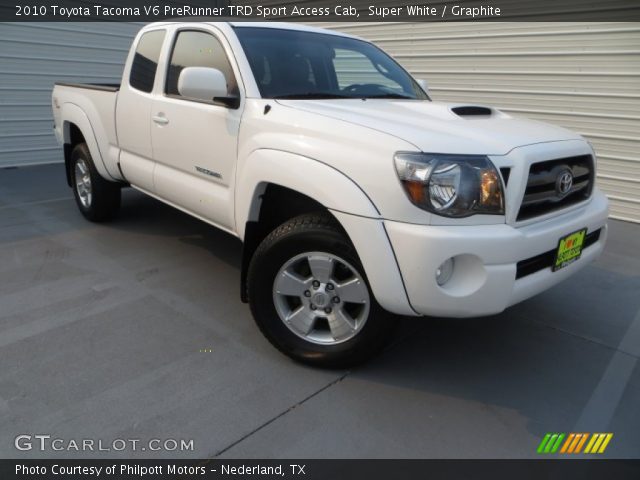 2010 Toyota Tacoma V6 PreRunner TRD Sport Access Cab in Super White