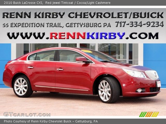 2010 Buick LaCrosse CXS in Red Jewel Tintcoat