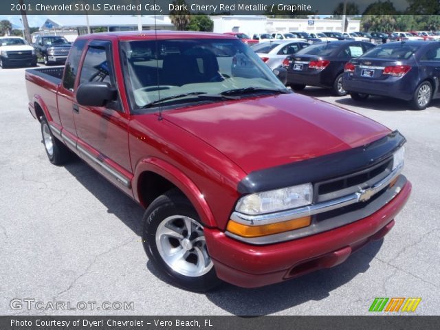 2001 Chevrolet S10 LS Extended Cab in Dark Cherry Red Metallic