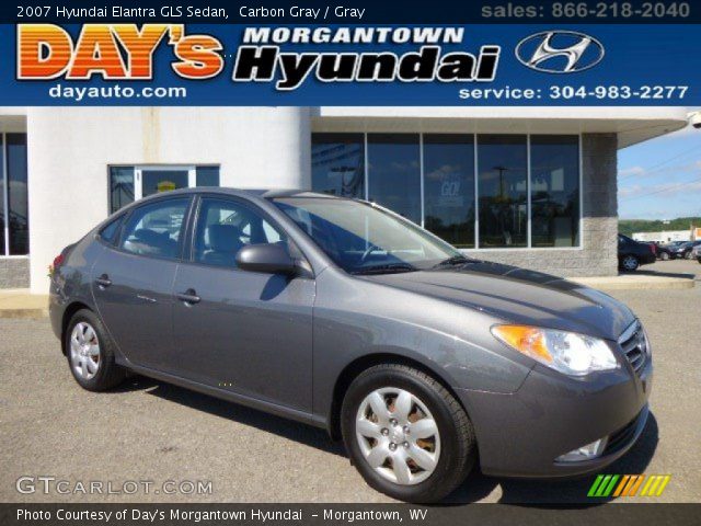 2007 Hyundai Elantra GLS Sedan in Carbon Gray