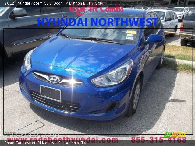 2012 Hyundai Accent GS 5 Door in Marathon Blue