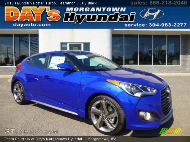 2013 Hyundai Veloster Turbo in Marathon Blue