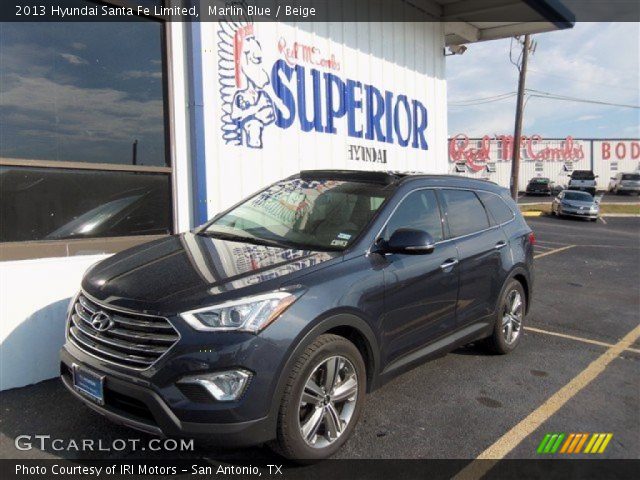 2013 Hyundai Santa Fe Limited in Marlin Blue
