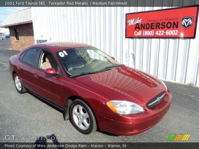 2001 Ford Taurus SES in Toreador Red Metallic