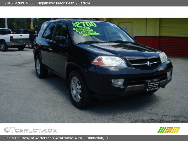 2002 Acura MDX  in Nighthawk Black Pearl