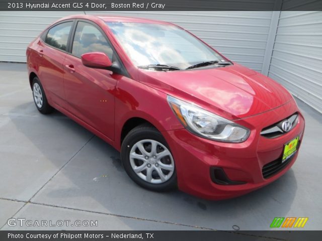 2013 Hyundai Accent GLS 4 Door in Boston Red