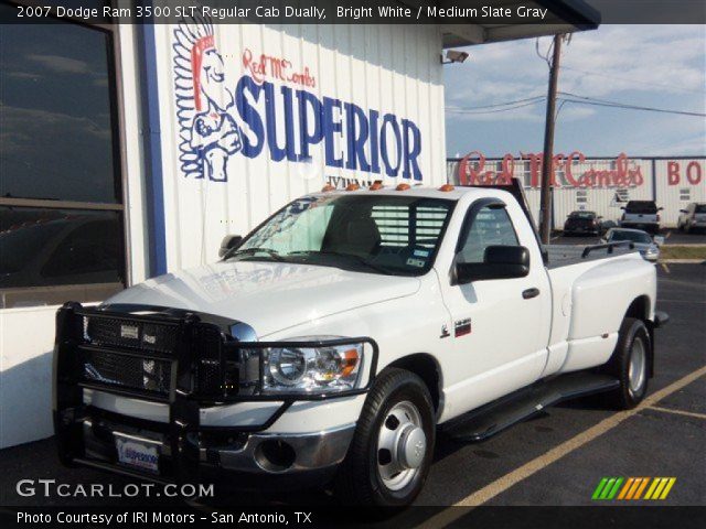 2007 Dodge Ram 3500 SLT Regular Cab Dually in Bright White