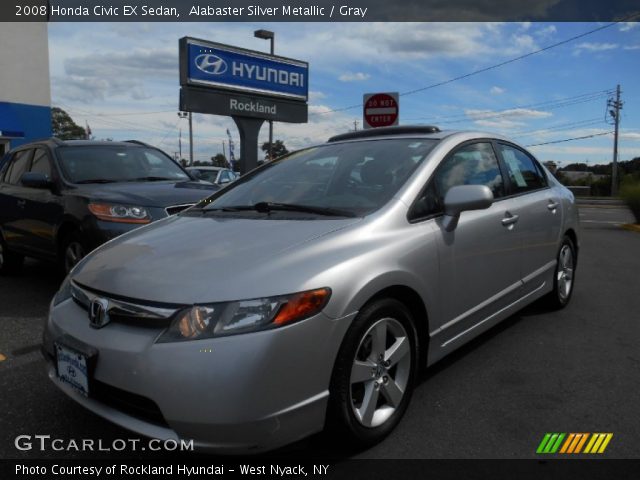2008 Honda Civic EX Sedan in Alabaster Silver Metallic