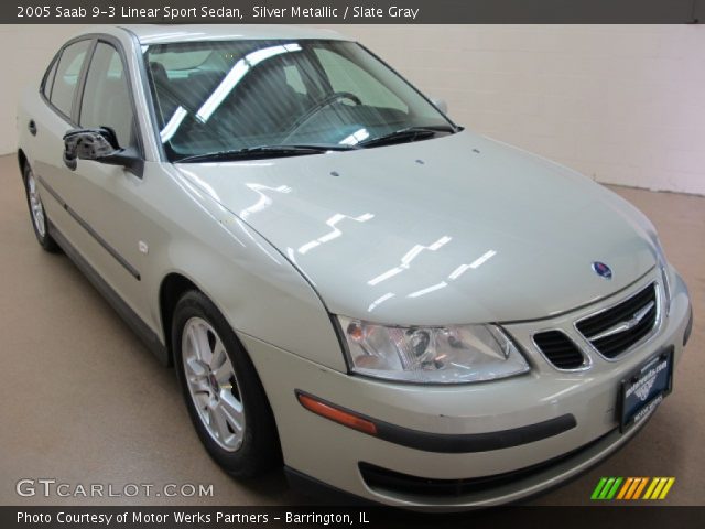 2005 Saab 9-3 Linear Sport Sedan in Silver Metallic