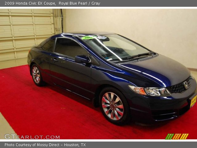 2009 Honda Civic EX Coupe in Royal Blue Pearl