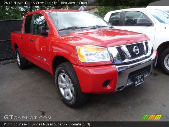 2012 Nissan Titan S Crew Cab 4x4 in Red Alert