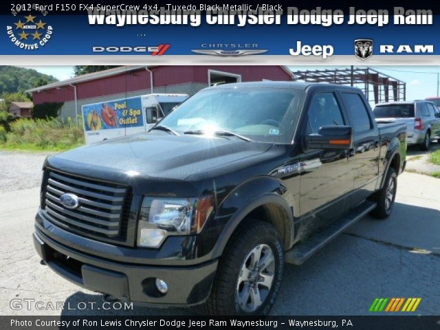 2012 Ford F150 FX4 SuperCrew 4x4 in Tuxedo Black Metallic