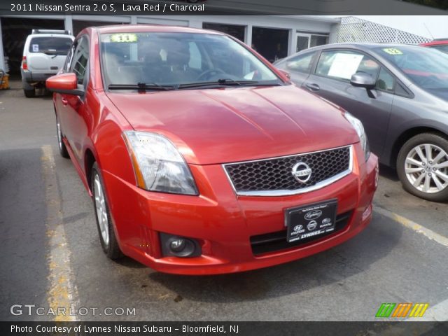 2011 Nissan Sentra 2.0 S in Lava Red