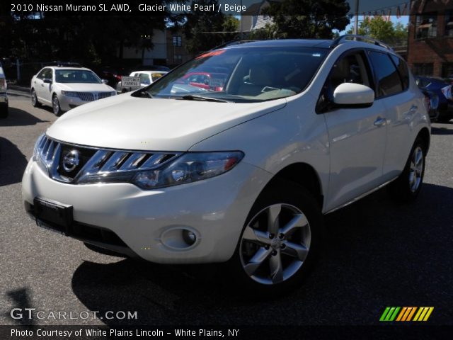 2010 Nissan Murano SL AWD in Glacier White Pearl