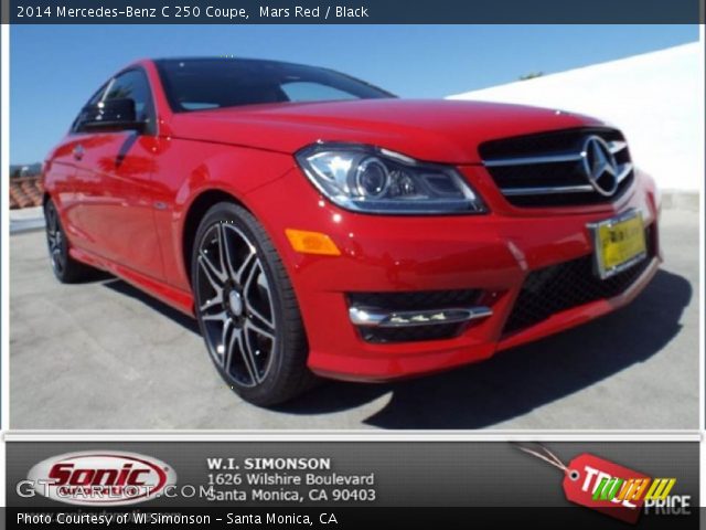 2014 Mercedes-Benz C 250 Coupe in Mars Red