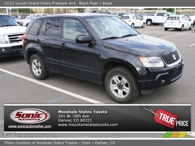 2012 Suzuki Grand Vitara Premium 4x4 in Black Pearl