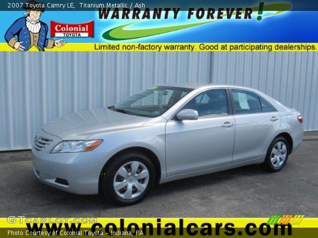 2007 Toyota Camry LE in Titanium Metallic