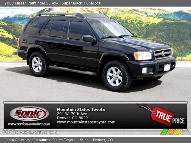 2003 Nissan Pathfinder SE 4x4 in Super Black
