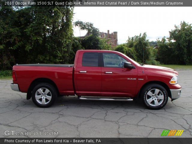 2010 Dodge Ram 1500 SLT Quad Cab 4x4 in Inferno Red Crystal Pearl