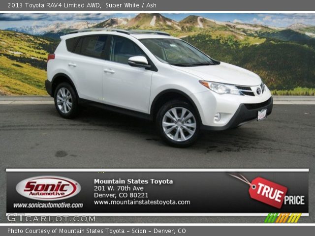 2013 Toyota RAV4 Limited AWD in Super White