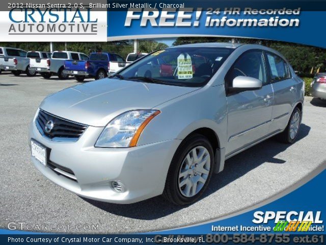 2012 Nissan Sentra 2.0 S in Brilliant Silver Metallic