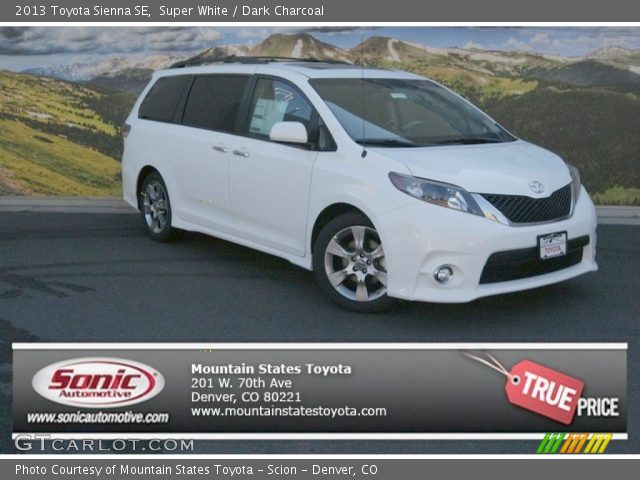 2013 Toyota Sienna SE in Super White