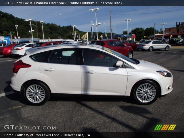 2013 Ford Focus Titanium Hatchback in White Platinum