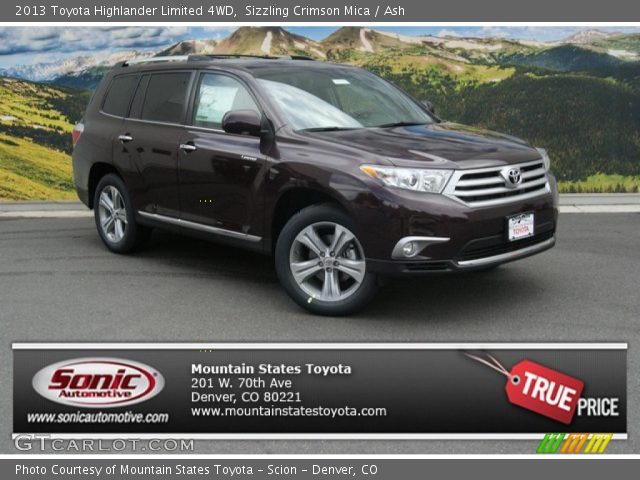 2013 Toyota Highlander Limited 4WD in Sizzling Crimson Mica