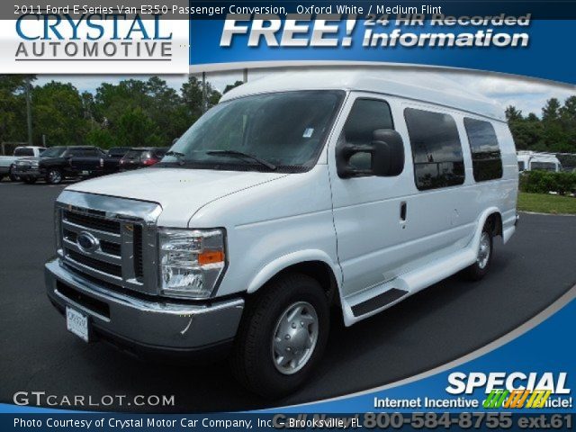 2011 Ford E Series Van E350 Passenger Conversion in Oxford White