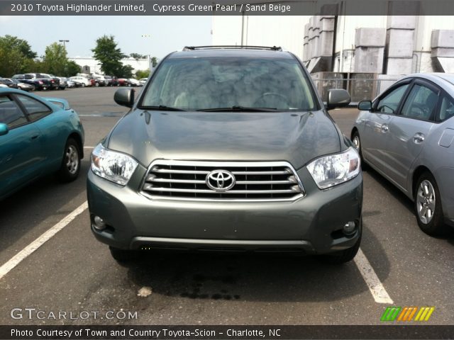 2010 Toyota Highlander Limited in Cypress Green Pearl
