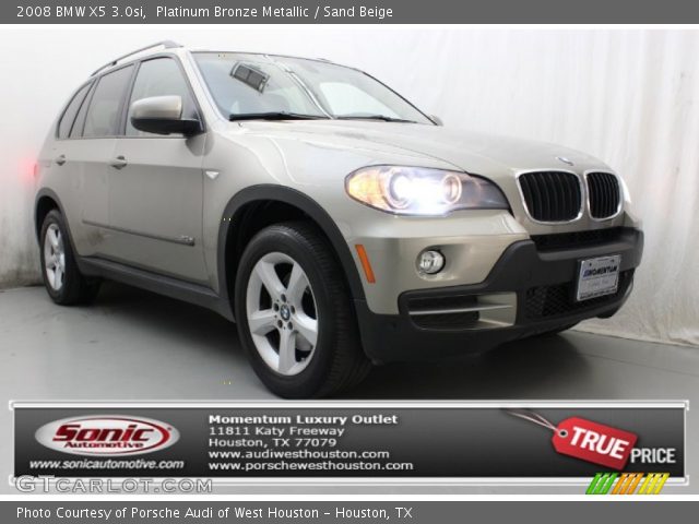 2008 BMW X5 3.0si in Platinum Bronze Metallic