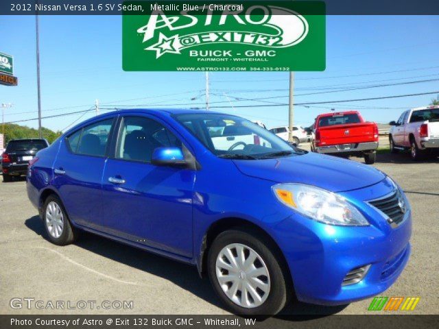 2012 Nissan Versa 1.6 SV Sedan in Metallic Blue