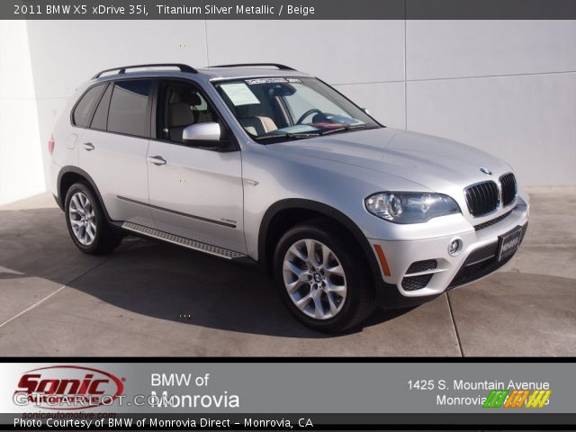 2011 BMW X5 xDrive 35i in Titanium Silver Metallic