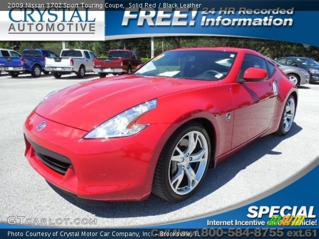 2009 Nissan 370Z Sport Touring Coupe in Solid Red