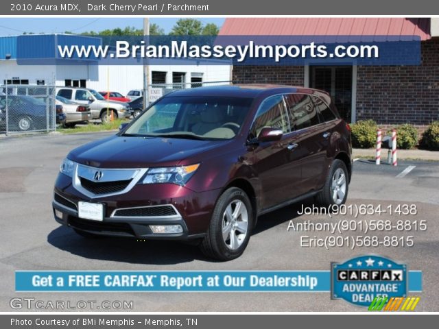 2010 Acura MDX  in Dark Cherry Pearl