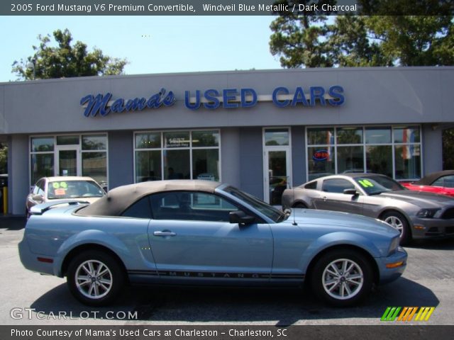 2005 Ford Mustang V6 Premium Convertible in Windveil Blue Metallic