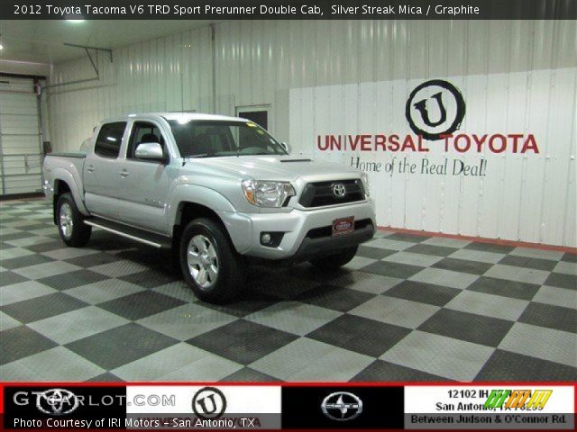 2012 Toyota Tacoma V6 TRD Sport Prerunner Double Cab in Silver Streak Mica