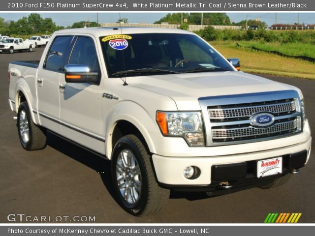 2010 Ford F150 Platinum SuperCrew 4x4 in White Platinum Metallic Tri Coat