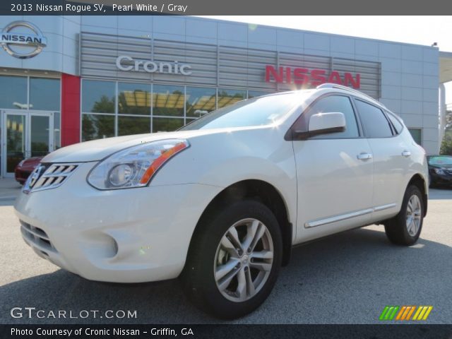 2013 Nissan Rogue SV in Pearl White