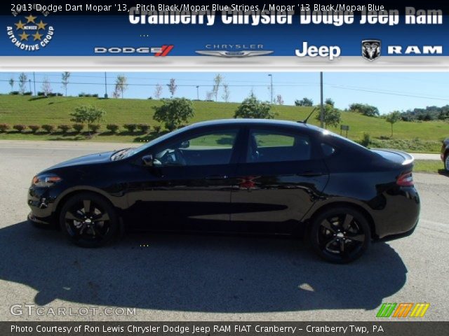 2013 Dodge Dart Mopar '13 in Pitch Black/Mopar Blue Stripes