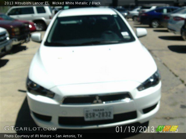 2013 Mitsubishi Lancer ES in Wicked White Metallic